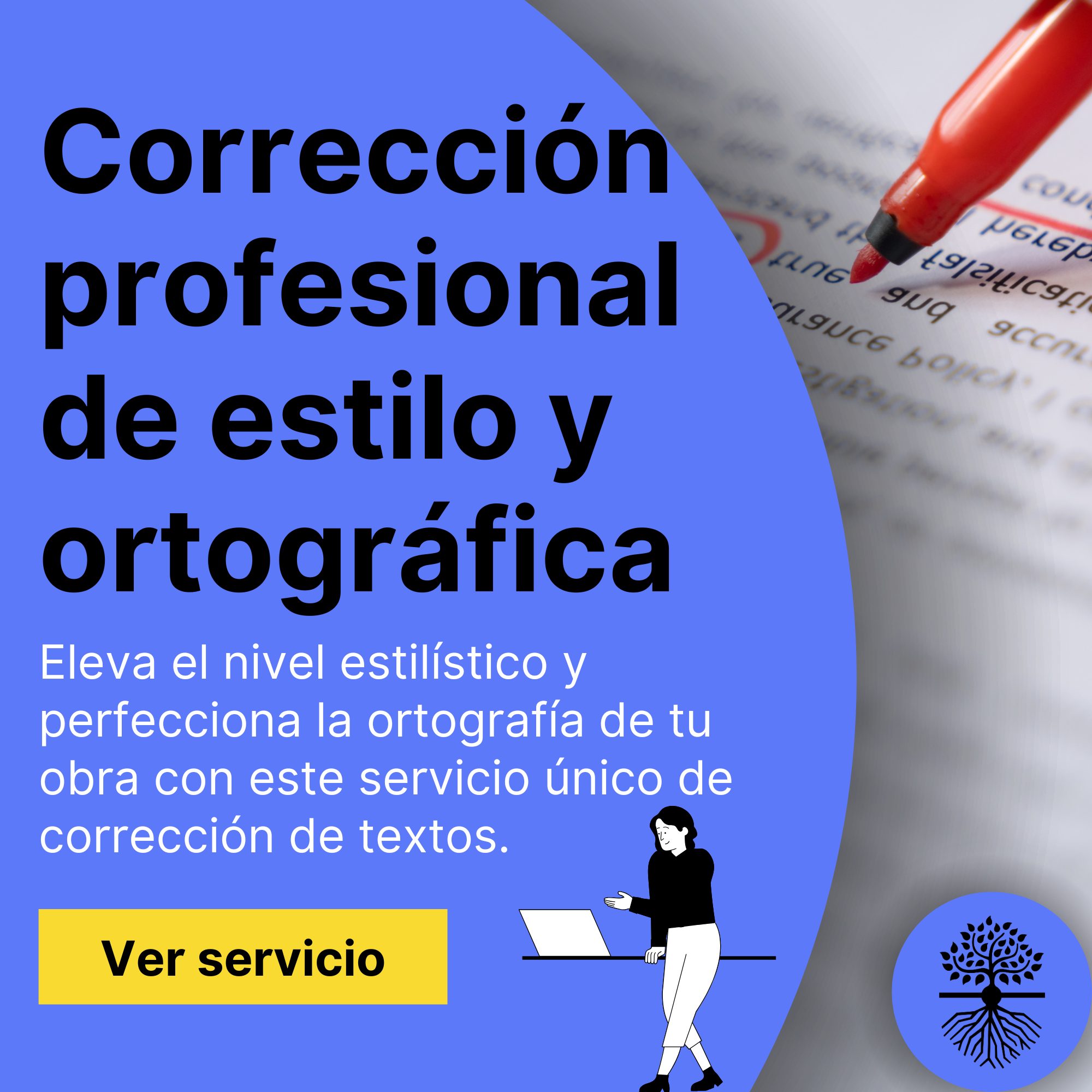 Servicio de corrección de estilo y ortotipográfica