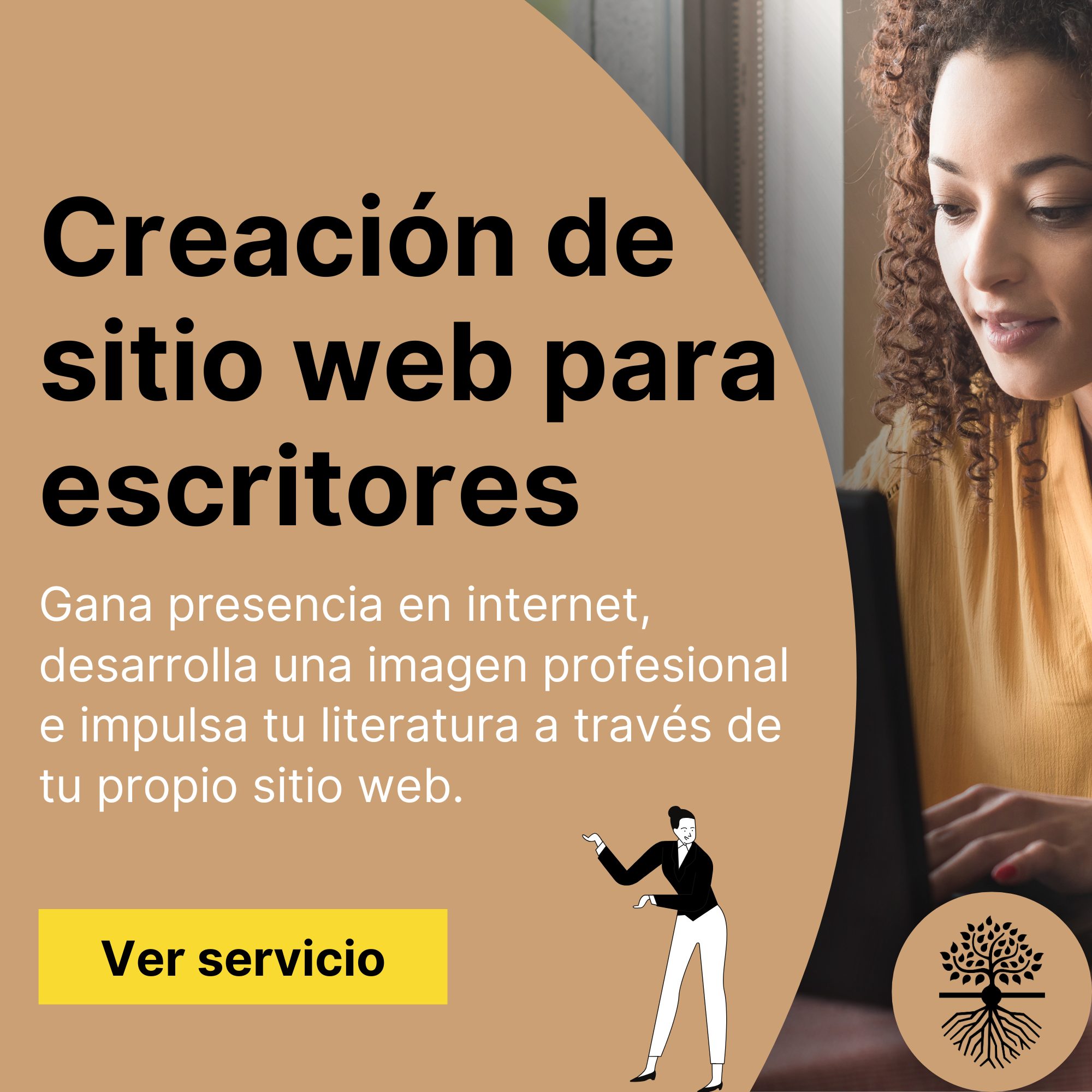 Servicio de creación de sitio web para escritores